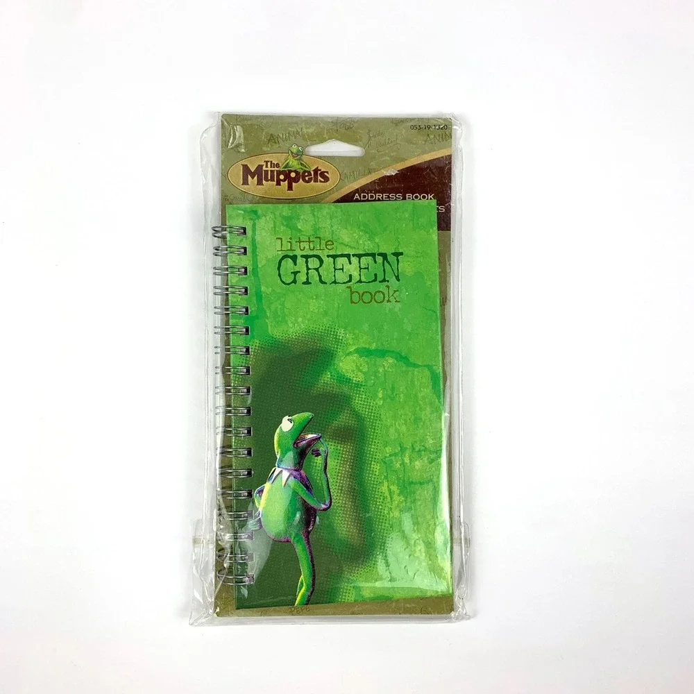 The Muppets little green book Address Book American Greetings Kermit the Frog‎